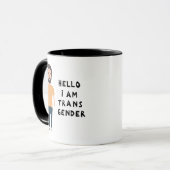 Mug Bonjour, je suis transgenre (Devant gauche)