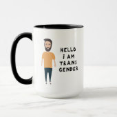 Mug Bonjour, je suis transgenre (Gauche)