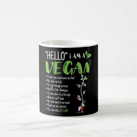 Mug Bonjour je suis Vegan (Centre)