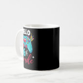 Mug Bonjour jeu vidéo débloqué niveau 6e Ck à Sc (Devant gauche)