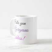 Mug Bonjour, Jolie Déesse ! (Devant gauche)