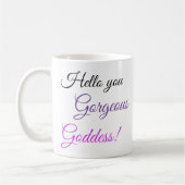 Mug Bonjour, Jolie Déesse ! (Gauche)