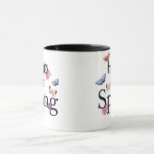Mug Bonjour La Fleur De Printemps (Centre)