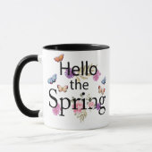 Mug Bonjour La Fleur De Printemps (Gauche)