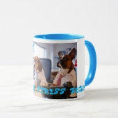 Mug Bonjour ! Laissez l'effort commencer… (Devant droit)