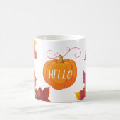 Mug Bonjour l'érable d'automne de Thanksgiving laisse (Centre)