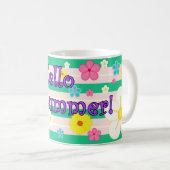 Mug Bonjour l'été ! (Devant droit)