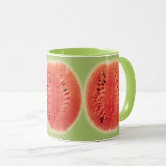 Mug Bonjour l'été - Pastèque Frais Délicieux Design de (Devant droit)