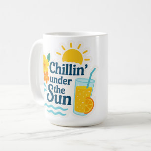 Mug Bonjour l'été – Profiter du Soleil Autocollant pou