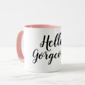 Mug Bonjour magnifique (Devant gauche)