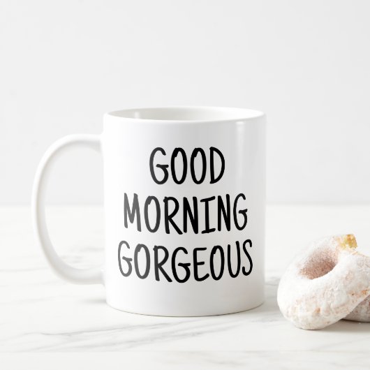 Mug Bonjour magnifique (Avec donut)