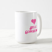 Mug Bonjour, Magnifique (Devant droit)