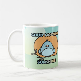 Mug Bonjour mignon oiseau dessin animé