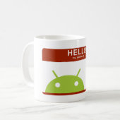 Mug bonjour mon nom est androïde (Devant gauche)