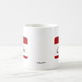 Mug Bonjour mon nom est Courtney (rouge) (Centre)