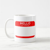 Mug Bonjour mon nom est flexible (Gauche)
