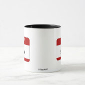 Mug Bonjour mon nom est Lana (rouge) (Centre)