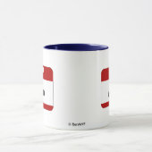 Mug Bonjour mon nom est Léon (rouge) (Centre)