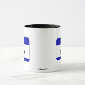 Mug Bonjour mon nom est Luna (bleu) (Centre)