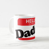 Mug Bonjour mon nom est papa (Devant gauche)