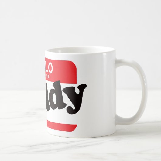 Mug Bonjour mon nom est papa (Droite)