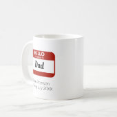Mug "Bonjour Mon Nom Est" Reveille Personnalisée De Gr (Devant gauche)
