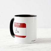 Mug Bonjour mon nom est Zoe (rouge) (Devant gauche)