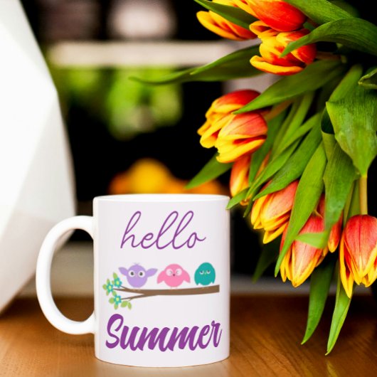 Mug Bonjour Oiseaux d'été