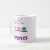 Mug Bonjour Oiseaux d'été (Devant gauche)