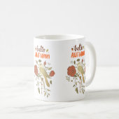Mug Bonjour Oiseaux et fleurs d'automne (Devant droit)