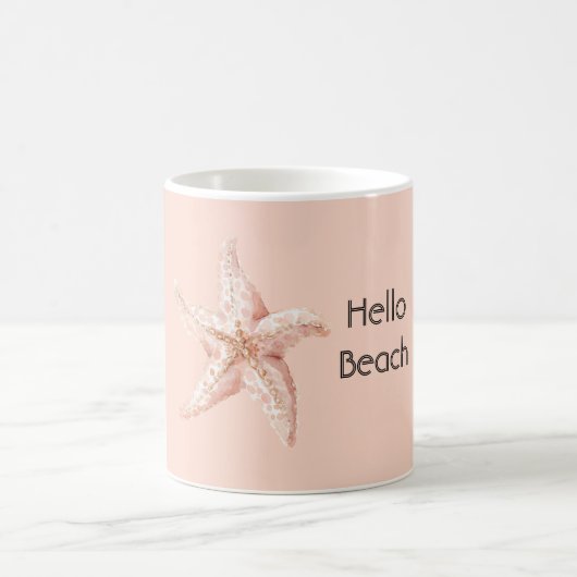 Mug Bonjour Plage Pêche Étoile de mer (Centre)