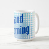 Mug Bonjour Points Bleus (Devant droit)