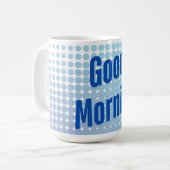 Mug Bonjour Points Bleus (Devant gauche)