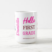 Mug Bonjour premier grade mignon ours en peluche dans  (Centre)