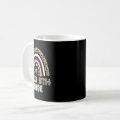 Mug Bonjour professeur de cinquième année léopard arc- (Devant gauche)
