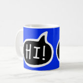 Mug BONJOUR ! Salutation anglaise, Bonjour, bulle voca (Devant gauche)