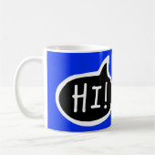 Mug BONJOUR ! Salutation anglaise, Bonjour, bulle voca (Gauche)