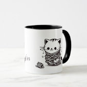 Mug Bonjour shibari personnalisable (Devant droit)
