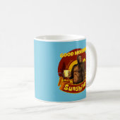 Mug Bonjour Soleil Bigfoot Café Humour Art (Devant droit)