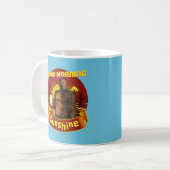 Mug Bonjour Soleil Bigfoot Café Humour Art (Devant gauche)