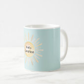 Mug Bonjour Soleil Ciel Bleu (Devant droit)