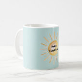 Mug Bonjour Soleil Ciel Bleu (Devant gauche)
