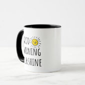 Mug Bonjour Soleil – Conception de citation de soleil (Devant gauche)