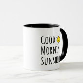 Mug Bonjour Soleil – Conception de citation de soleil (Devant droit)