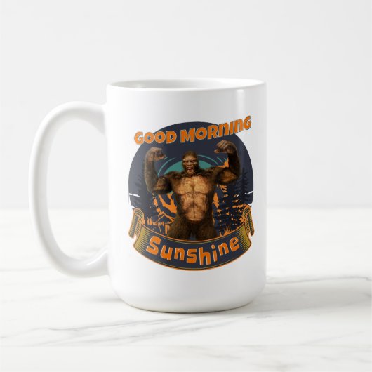 Mug Bonjour Soleil Drôle Bigfoot (Gauche)