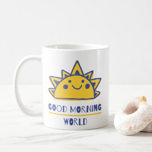 Mug Bonjour soleil du monde (Avec donut)