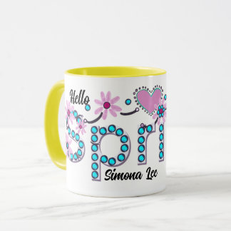 Mug Bonjour Spring Cadeau personnalisé