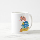 Mug Bonjour Summer Beach Sand Castle (Devant droit)