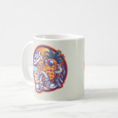 Mug Bonjour Summer Joyeux dessin d'ananas (Devant gauche)
