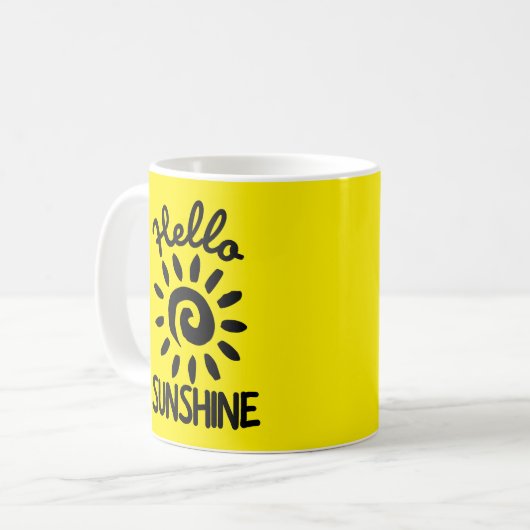 Mug Bonjour Sunshine (Devant gauche)